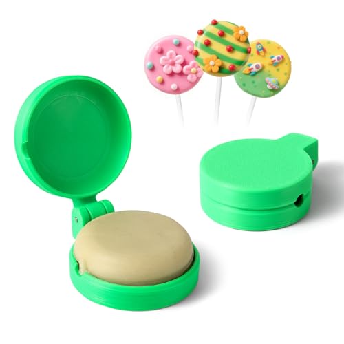 MITCHENIFY 2 PCS Disc Cake Pop Mold Shapes Press Set, 3D Printed Cake Pop Cutter and Pusher, Baking Tools Accessories for Home Baking, Birthday Parties, Wedding Desserts