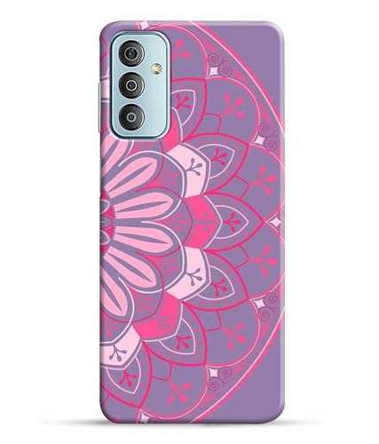 Image of Printed Hard Back Case Cover & Compatible for Samsung Galaxy F23 5G | Samsung M23 5G | Rangoli Painting Art (Multicolor) - D1196