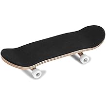 Mini Finger Skateboard, Fingerboard, Finger Skateboards, Wooden Finger Board Sport Training Props in Light Brown with Ball Bearings Wheels Alloy Fingerboards