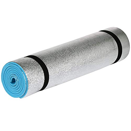 TRIXES Lightweight Foam Camping Mat with Thermal Insulation – Portable, Water-Resistant Roll-Up Sleeping Mat for Camping, Hiking, Festivals – 180cm x 50cm