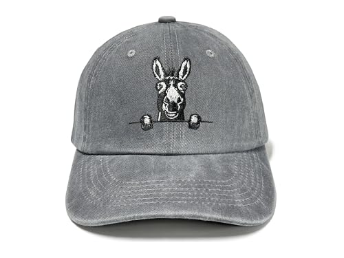 Image of Farm Animal Baseball Cap for Men Women, Goat Donkey Horse Pig Hat | Farm Life Inspiration, Classic Baseball Cap Design, Breathable Cotton Fabric, Secure Adjustable Buckle