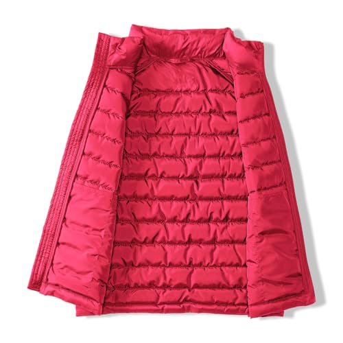 Boys and Toddlers' Lightweight Water-Resistant Packable Hooded Puffer Vest Girls Sleeveless Quilted Vest Full Zip Down Jacket4