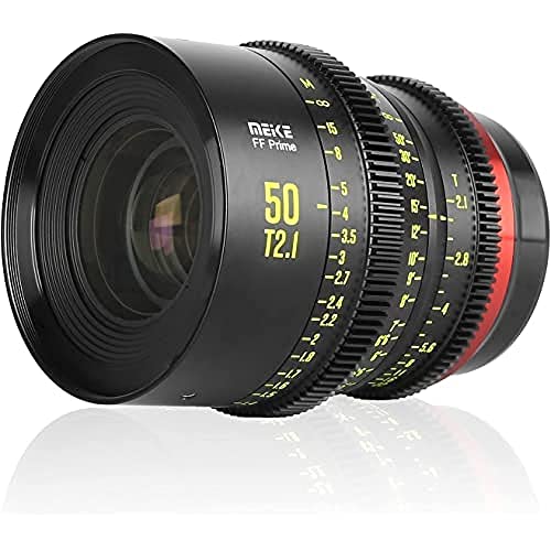 Meike Prime 50 mm T2.1   Objetivo Cinema, Formato Completo, para Alta resolución de hasta 6K/8K, para Canon EF