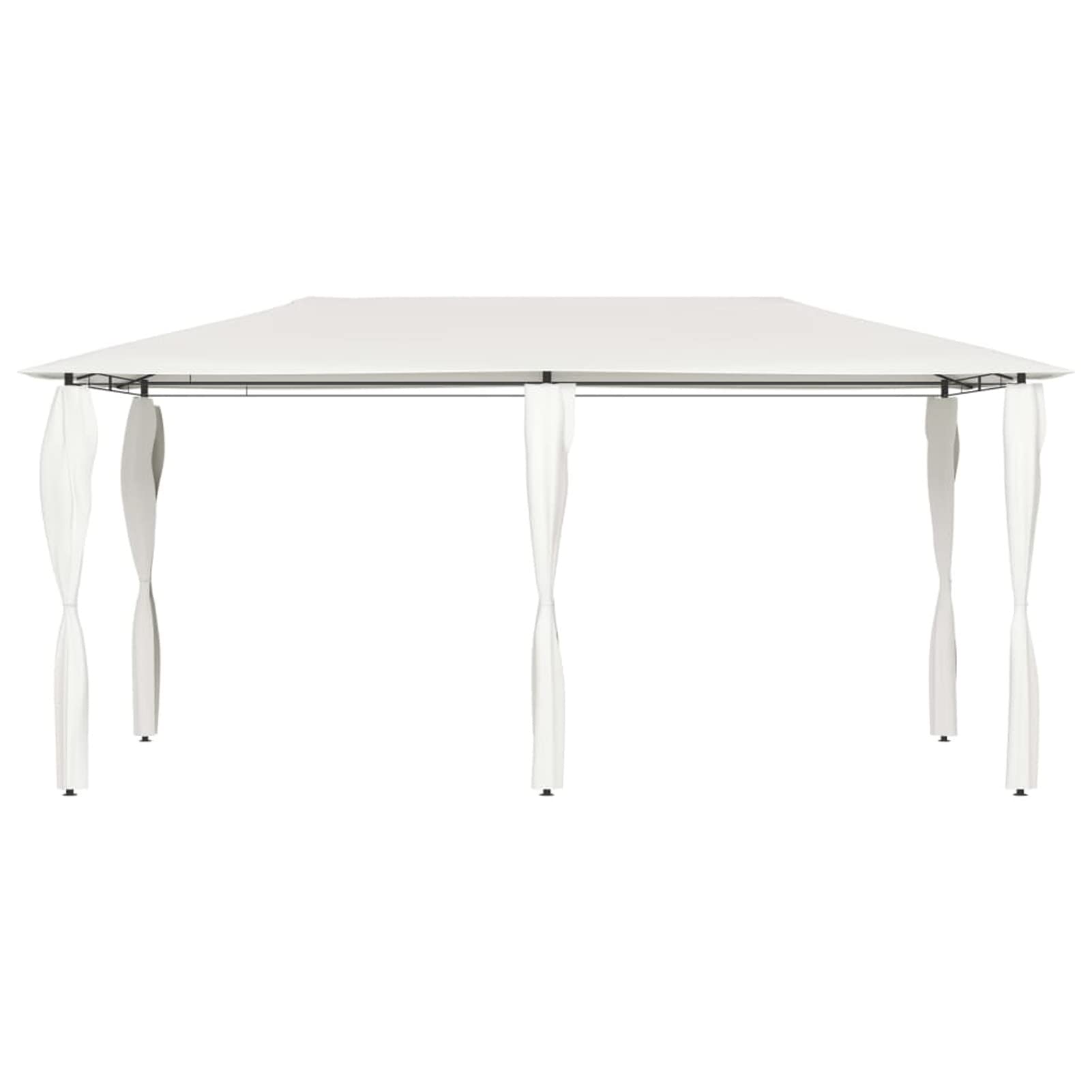 Belvédère avec revêtement de poteaux 3x6x2,6 m Crème 160 g/m²,Tonnelle De Jardin,Tonnelle De Jardin Exterieur