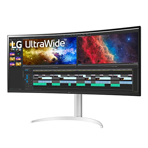 Lg 38Wp85C-W 38-Inch Curved 21:9 Ultrawide Qhd+ Ips Monitor With Usb Type C (90W Power Delivery), Dci-P3 95% Color Gamut With Hdr 10 And Tilt/Height Adjustable Stand #TOP1