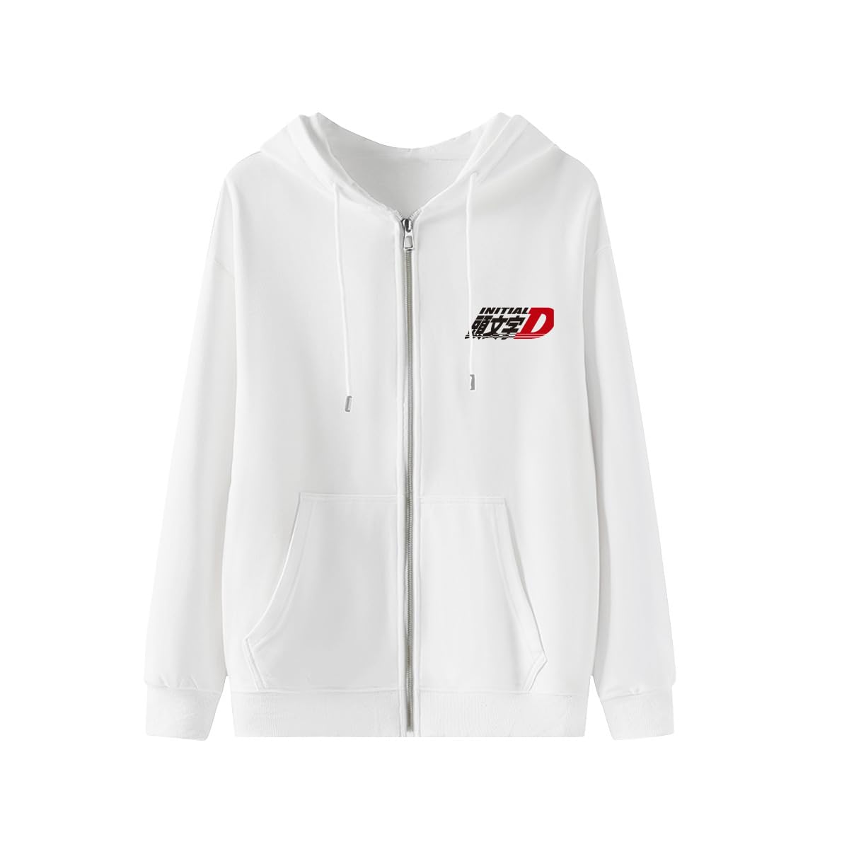 [TOBSD] ジップアップパーカー 頭文字d イニシャル D メンズパーカー 長袖 スウェットシャツ 綿 大きいサイズ おしゃれ トレーナー カジュアル ファッション 薄手 快適 防風 防寒 春秋冬 S-3XL