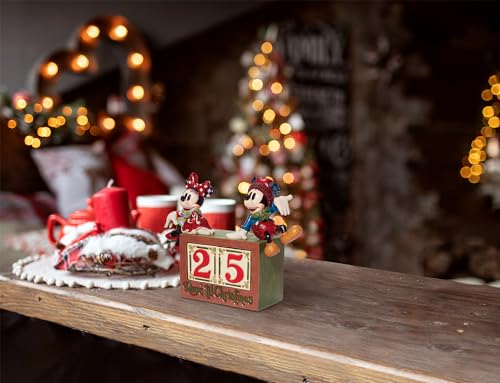 Marre des calendriers jetables ? Mickey et Minnie bloc compte à rebours en résine durable - 2