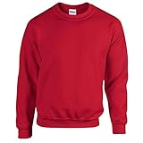  Gildan Heavy Blend Erwachsenen Crewneck Sweatshirt 18000 L, Cherry Red