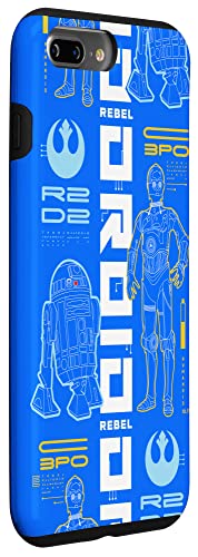 Coque iPhone 7 Plus/8 Plus Star Wars droids rigide - 3