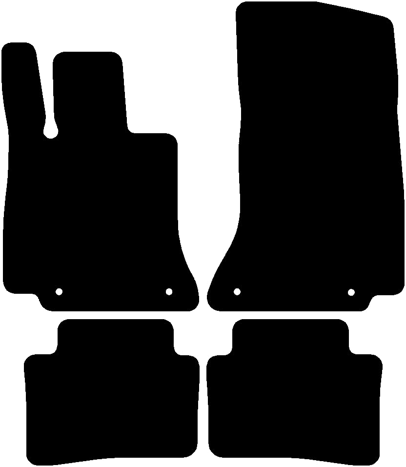 Kovvar Tapis de Sol Compatible avec Mercedes Classe C W206/S206 2021-2026 Correspondant à la Version: Berline/Break | Entraxe Fixations (Passager) 30 cm |...