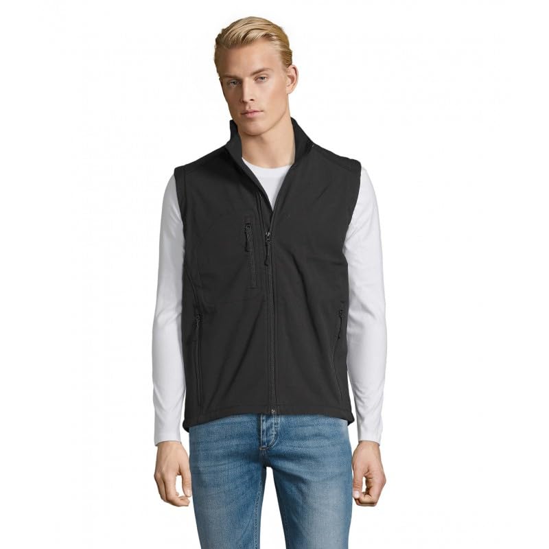 Veste softshell sans manche homme Sol'S Rallye gilet zippé contre le vent