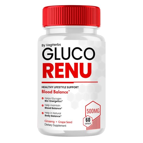 Original Gluco Renu Capsules - Official GlucoRenu Pills GlucoRenew Glyco Optimizer Supplement for Men | Natural Ingredients Capsules | 60 Capsules for 1 Month