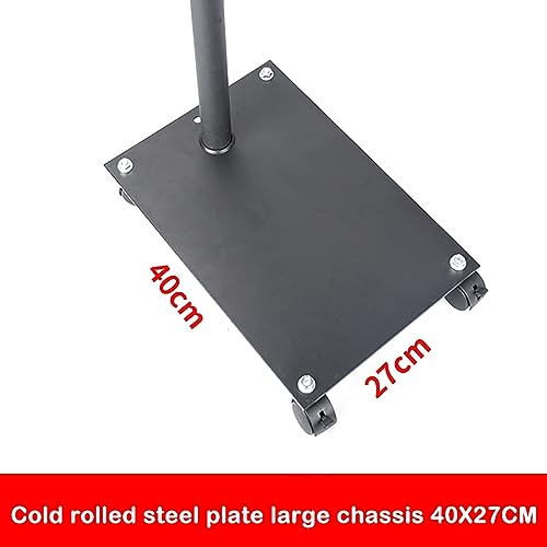 Soporte móvil para TV con ruedas y estante para laptop miniatura 6