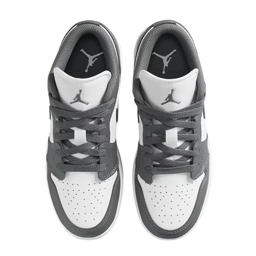 Air Jordan 1 Low Big Kids' Shoes (Iron Grey/Summit White)3