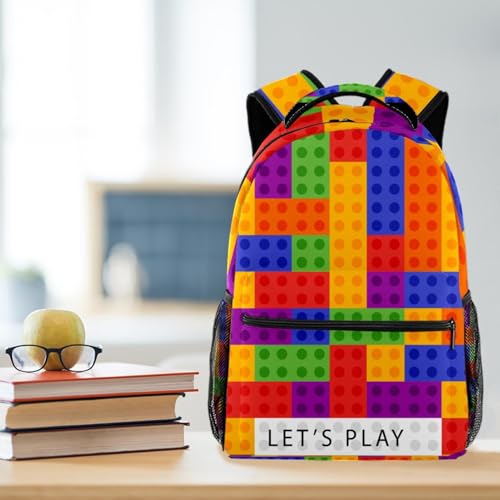 Sac à dos pour adolescents filles garçons Let's Play multicolore 40cm