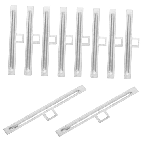 STOBAZA Piezas de Reparación de Persianas Paquete de 10 Láminas de Repuesto de Persianas Verticales de Metal para Fijador de Pestañas de Persianas