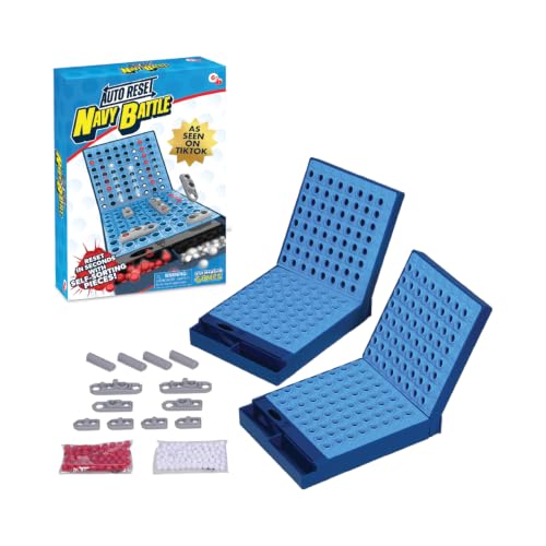 Image of Navy Battle Board Game for Kids Ship Battling Game, Strategy Board Game