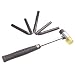 HiYi PDR Car Body Dent Repair Tools Rubber Hammer with 5PCS Black Nylon Tap Down Dent Removal Hand Tools for All Painted Surface