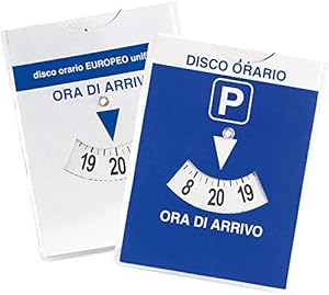 Agendepoint.It Parkscheibe Blau/Weiß 12x15 Viertelstunde