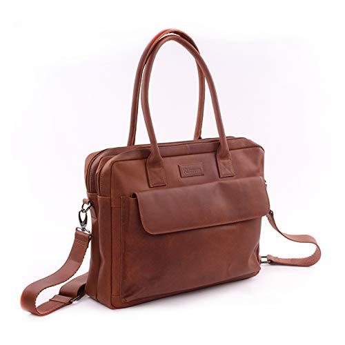 Kidzroom Wickeltasche Echtes Leder 12 L Cognac Braun - Journey Cover