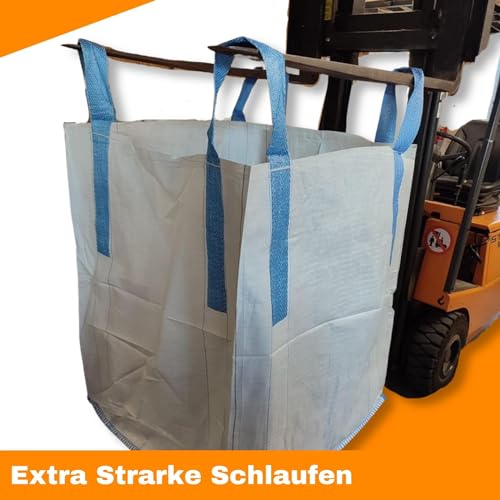 Big Bag 90x90x110 cm für Bauschutt, Gartenabfälle und Holz