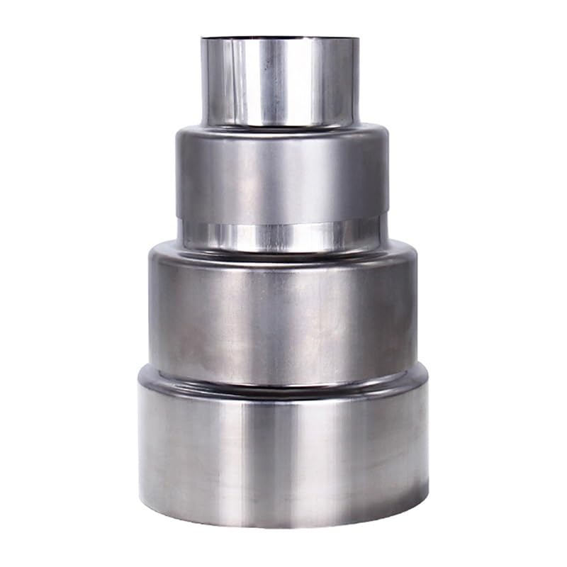 Adaptateur Réducteur Conduit, Tuyau de réduction d'extension de cheminée, grosse tête à petite en acier inoxydable(11cm~6cm)