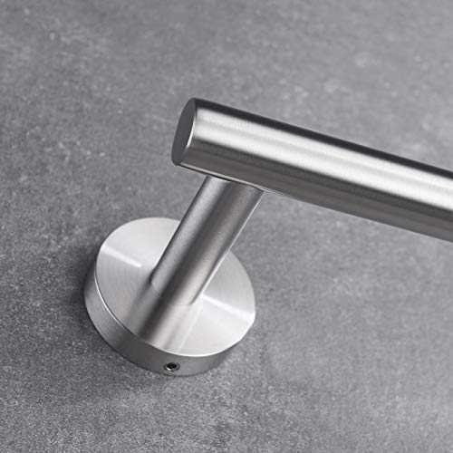 Hoooh 24-Inch Bathroom Sus 304 Towel Bar Stainless Steel Towel Holder Rack Wall Mount Brushed Finish, A100L60-Bn #TOP5