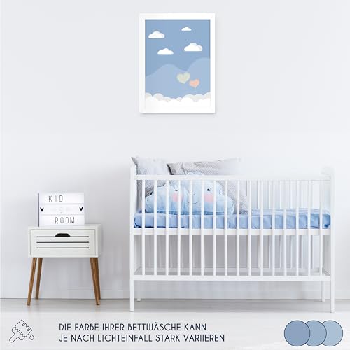 Dreamzie - Spannbettlaken - 2er Set - 60x120cm - 100% Baumwolle Jersey – Ansicht 5