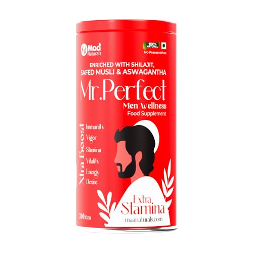 Mr. Perfect Men Wellness Supplement | Natural Support for Energy, Immunity, and Hormonal Balance, 300 gm - Pack of 1