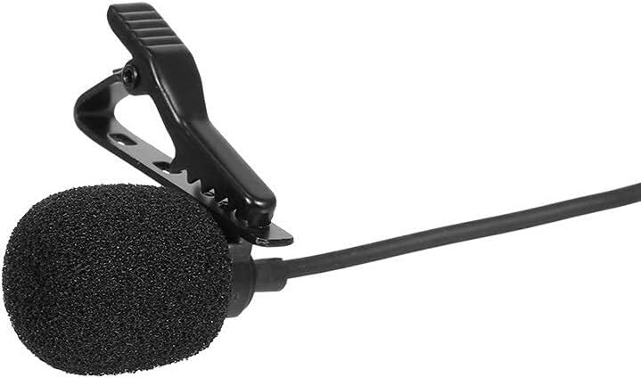 Microphone lavalier clip stéréo portable pour interviews et smartphones