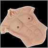 Faux gilet en silicone pour homme - Muscles réalistes en silicone - Idéal pour cosplay, carnaval, soirées à thème et Halloween #3