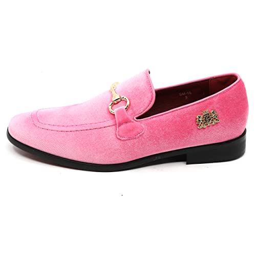 Men's Velvet Designer Classic Dress Tuxedo Smoking Slipper Loafers Slip On Shoes SM-562