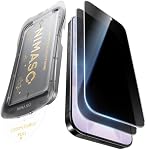 NIMASO for iPhone 17/16 Pro Screen Protector Privacy 2 Pack, Anti-Spy Tempered Glass Film with Easy Installation Tool, 9H Hardness Tempered Glass Military Grade Shatterproof, Anti-Scratch, 6.3-Inch