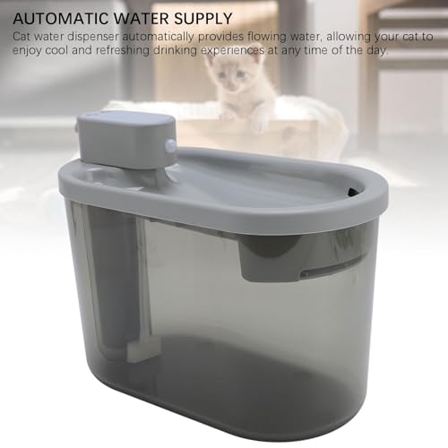 Fuente de Agua Automática para Gatos y Perros 2.2L Gris miniatura 5
