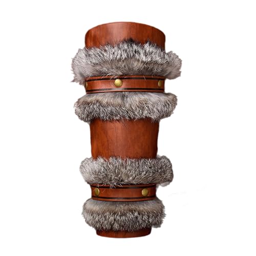 Bracelets gothiques adulte style chevalier pirate avec bordure peluche