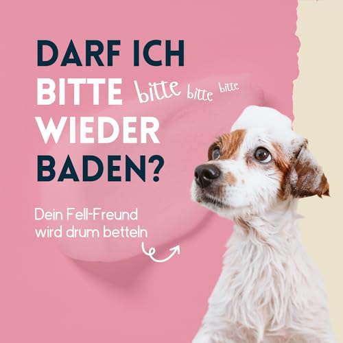 nimo® Hunde Shampoo sensitiv | ohne Duftstoffe & pH-Neutral mit Kollagen | für alle Hunderassen und Sensible, allergische Hunde | für bessere Kämmbarkeit & glänzendes Fell, 100% tierleidfrei