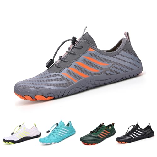 Grounded Footwear for Women Men Non-Slip Breathable Trail Athletic Footwear,Wide Toe Box Quick-Dry Swim Shoes,Lightweight Comfortable Water-Resistant Hiking Barefoot with Adjustable Shoelaces4
