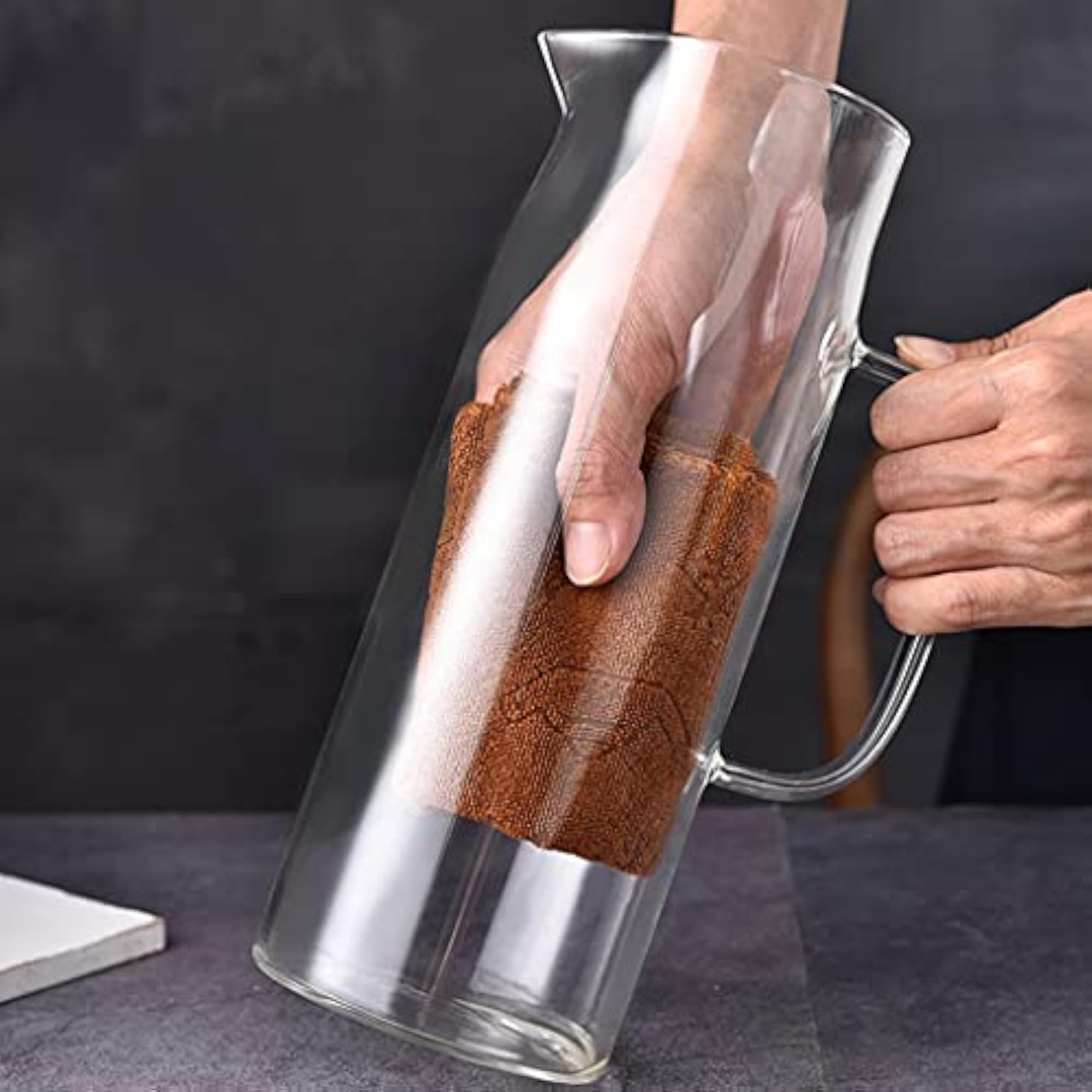 Large Capacity Glass Cold Water Jug Kettle, Heat Resistant