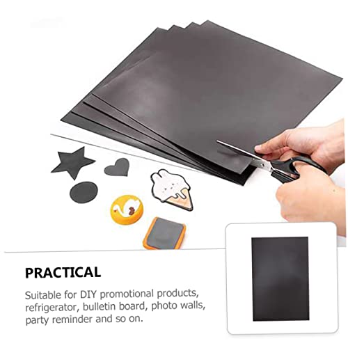 Cubtol 10Pcs Sheets Adhesive Disk Peel And Stick Magnetic Sheets Flexible Magnetic Paper Diy Magnetic Decals Flexible Magnetic Sheet Diy Magnetic Sheet Magnet Sheets For Diy Metal Plate #TOP7
