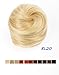 Produktbild Prettyland DQ87A - Dutt Haarteil glatt Haarknote offener Hepburn-Dutt 13cm 45G mit Haargummi - hell Aschblond BL20