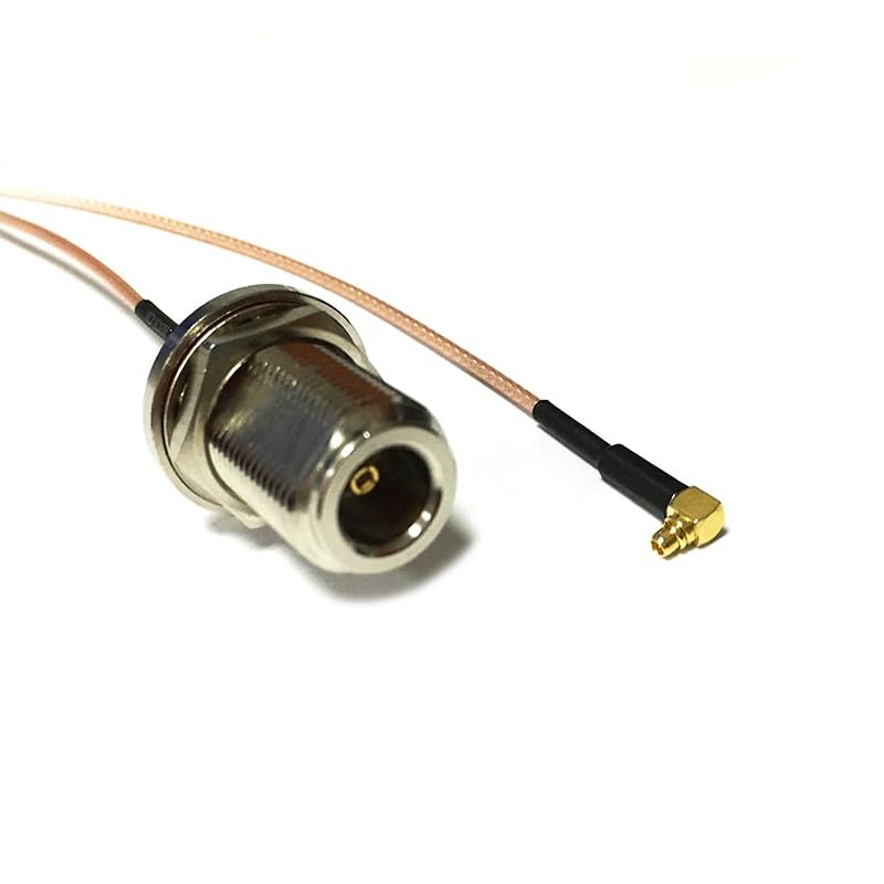 Female Bulkhead to MMCX Male Right-Angle Pigtail Cable for Wi-Fi routers (1000CM) (RG178)