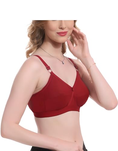 Image of Elina Women's 100% Cotton Regular Full Coverage T-Shirt Bra (Enora)