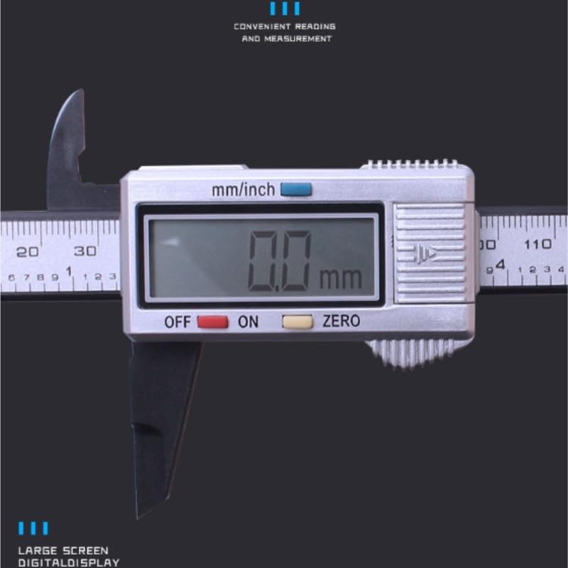 Digital Caliper with Alloy Scale Depth Rod | The Inner Diameter Outer Diameter Measurement Figures Show 150MM.