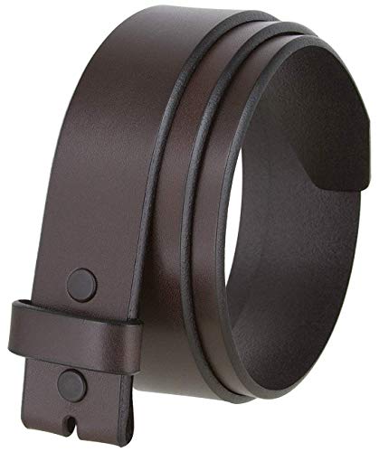 Kansas Casual One Piece Genuine Full Grain Leather Replacement Belt Strap 1 1/2