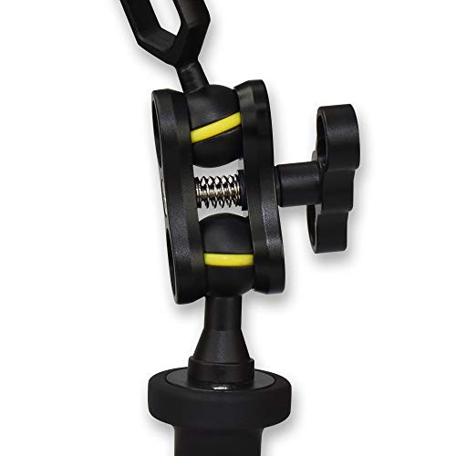 Image of Underwater Camera Tray, Dual Handle Stabilizer Adjustable Width Aluminum Alloy with Ball Clamp Mounts Compatible with Seafrogs Waterproof Camera Housing (YH-TS6)
