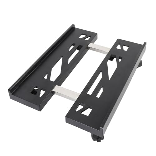Soporte móvil para torre de computadora Dpofirs con ruedas | Soporte telescópico ajustable para CPU, carrito bajo escritorio con ruedas bloqueables miniatura 4