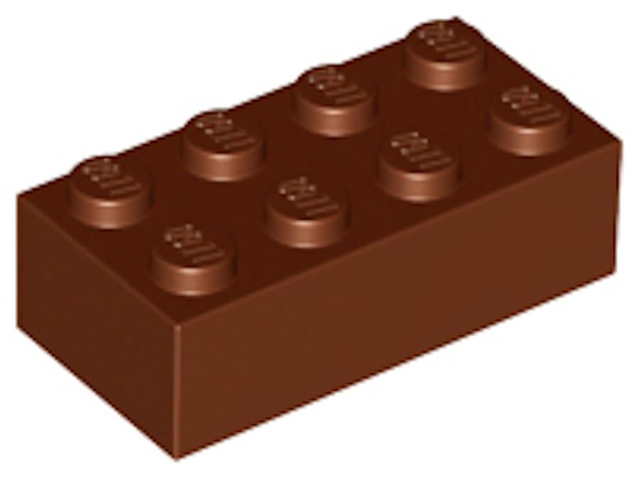 LEGO Classic Brick 2x4, Part 3001, Building Block (Reddish Brown, 50, Bricks) โ image 1