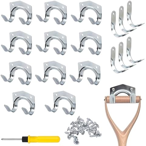 Belle Vous 18 Pack Garden Tool Storage Hooks Cover