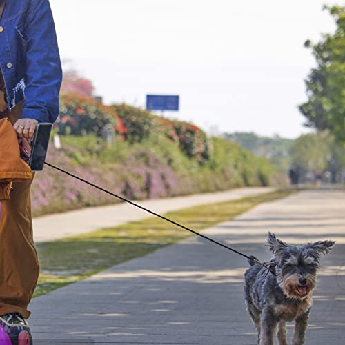 Chew Proof Hundeleine, Hundeleine Kette, Hundekette Leine Bissfest, Kettenleine für Große und Kleine Hunde Training (1.5M, A) red
