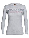 Ein vielseitiger Merino Baselayer für Damen - das Oasis Long Sleeve Crewe Sky Sunset verbindet lässigen Tragekomfort mit technischer Funktion.